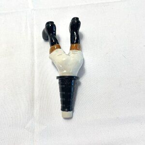 JOCKEY BOTTOM'S UP Wine/Oil Bottle Stopper LAURESTON DESIGNS Funny